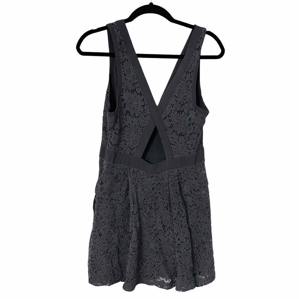 Free People Navy Lace Mini Dress - Picture 2 of 7